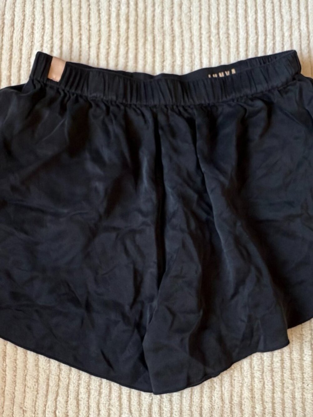 Lunya Silk Boxer Shorts in Black